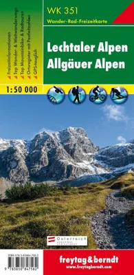 Obrázek produktu pro WK 351 Lechtalské Alpy, Allgäuské Alpy 1:50 000 / turistická mapa