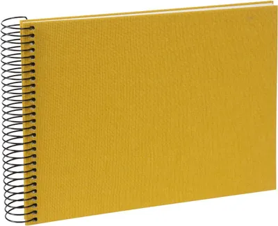 Produktbild von Goldbuch Spiralalbum Bella Vista Senf 24x17 cm 40 weiße Seiten Leinen