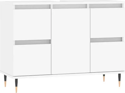 Produktbild von VidaXL 831644, Weiß, Holz, 800 mm, 330 mm, 600 mm, 10 cm