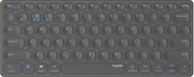 Zdjęcie produktu dla Bezprzewodowa klawiatura Rapoo E9600m Szary Szary Jeden rozmiar