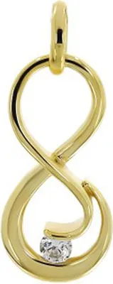 Produktbild von Ketten Anhänger Infinity aus Gold 333 (8 kt) mit Zirkonia