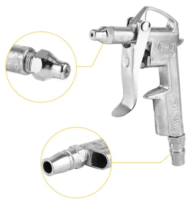 Produktbild von Luftkompressor-Staubpistole mit Abzug, 1/4"-Druckluftdüse aus Aluminiumlegierung, DG-10