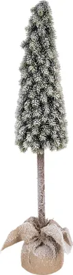 Image de Clayre & Eef Mini-sapin de Noël artificiel Ø 18x78 cm Vert Plastique