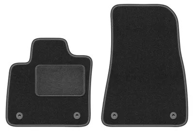 Image de Tapis avant en moquette pour Volvo XC40 Electric depuis 2020 (crossover) – 2 pièces, gris graphite, sur mesure – Wielganizator LUX