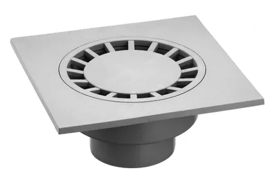 Produktbild von UPMANN Hofabläufe 15x15 cm, DN 50/75/110 mm senkrecht - 80361