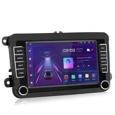 Zdjęcie produktu dla Radio samochodowe Android 7 cali 32 GB do VW Golf 4 Polo 9N Passat B5 z CarPlay i Android Auto Navigation oraz Bluetooth