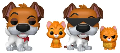Image de Oliver & Co. POP! & Buddy Movies Figurines en vinyle Dodger avec Oliver et Chase, 9 cm, assortiment (6)