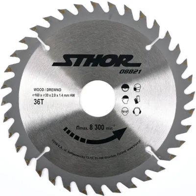 Produktbild von Hartmetall Sägeblatt Ø160 mm, 36 Zähne, Bohrung 30 mm