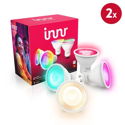 Produktbild von Innr Zigbee GU10 LED, funktioniert mit Philips Hue*, Smart Lampe White & Color, 8-er Pack
