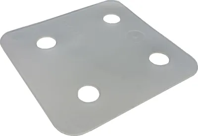 Produktbild von Ausgleichsplatten ohne Schlitz 1 mm Transparent - 96 Stück