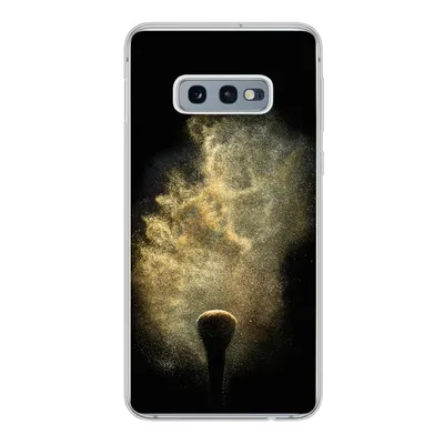 Produktbild von MuchoWow® Handyhülle Schutzhülle Hülle für Samsung Galaxy S10e Goldpulver auf schwarzem Hintergrund Silikon Softcase Handy Hülle - Handy