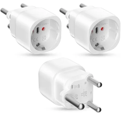 Productafbeelding van Reisstekker reisadapter reisstekker Zuid-Afrika - Type M - 4000 W - 3 stuks