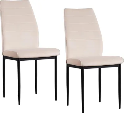 Produktbild von Moderner Samt Stuhl Madison 2er Set, 43,5x57x96 cm (BxTxH), Sitzhöhe 49 cm
