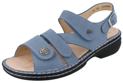 Produktbild von FINN COMFORT Gomera Damen Sandale hellblau genarbtes Nubukleder - Größe: 41