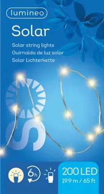 Produktbild von Solar LED Draht 200 LED 19,9m