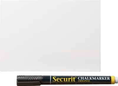 Immagine prodotto di Cartello con lavagna Securit DIN A6 bianco set di 20 pezzi