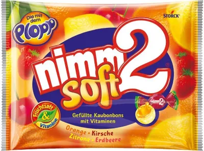 Produktbild von Storck Nimm2 Soft Kaubonbons mit Fruchtsaft und Vitaminen 800g