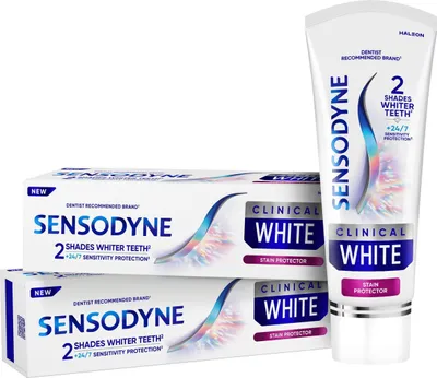 Zdjęcie produktu dla SENSODYNE, ochrona przed białymi plamami, 2 x 75 ml