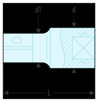 Produktbild von Facom Verlaengerung 1/2" 500 mm