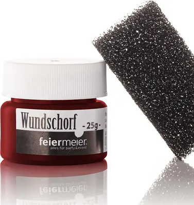Produktbild von feiermeier Kunstblut "Wundschorf mit Schwamm" | 25g