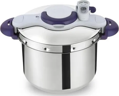Image de Autocuiseur inox 6l + minuteur - Seb - P4620700 - clipso minut perfect