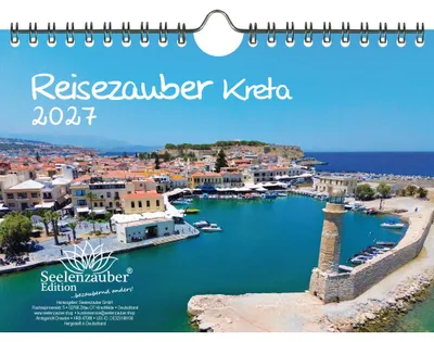 Produktbild von Reisezauber Kreta DIN A5 Kalender für 2027 Heraklion Griechenland Strand Meer Urlaub - Seelenzauber