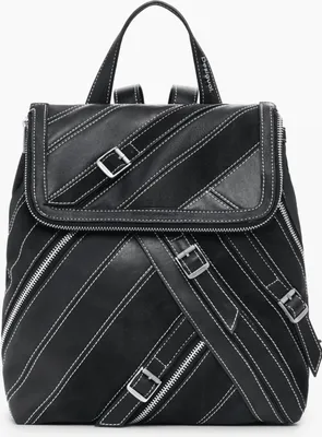 Immagine prodotto di Elegante zaino da donna nero con dettagli e scomparti moderni
