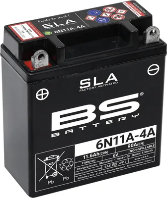 Image de BS BATTERY AGM SLA préchargée - sans entretien - 6N11A-4A