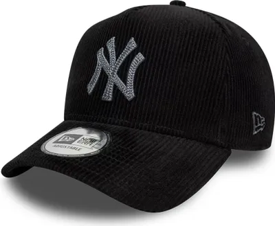 Produktbild von New Era MLB 9FORTY E-Frame Cord Cap New York Yankees black