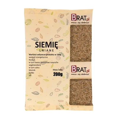 Obrázok produktu pre Ľanové semienko 200g Brat.pl