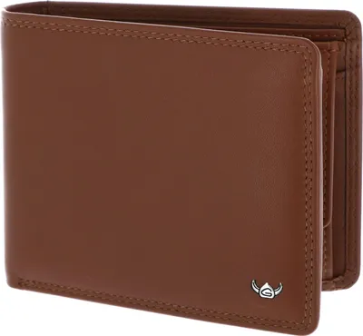 Image de Golden Head Cuir porte-monnaie Polo RFID Protect Scheintasche 1427 Cognac brun