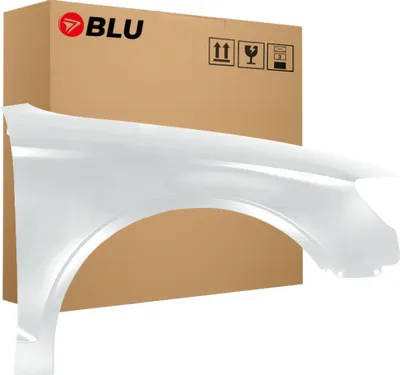 Zdjęcie produktu dla BLU Błotnik pasujący do Audi A3 8V III-generacja LS9R Prawy Biały GletscherWeiss | 2012-2020 | Przedni Przód | Lakierowany | Gotowy do montażu  | Stal