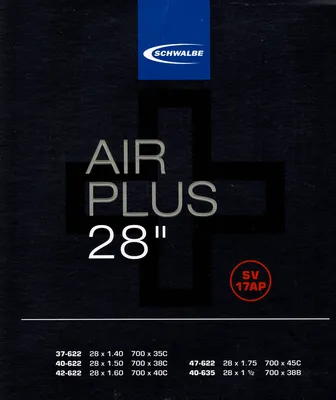 Produktbild von Schwalbe Schlauch SV17AP 28 Zoll (37/47-622/635) Air Plus höhere Lufthaltigkeit