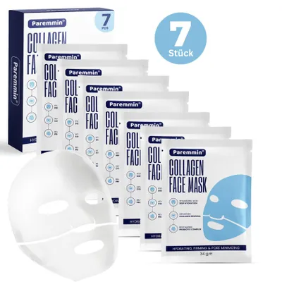 Produktbild von Paremmin Kollagen Maske (7 Stück) - Korea Bio-collagen Gesichtsmaske