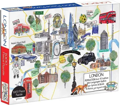 Zdjęcie produktu dla Galison Puzzle mapa Londýna 1000 dílků