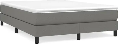 Produktbild von vidaXL Boxspringbettgestell Dunkelgrau 140x200 cm Stoff