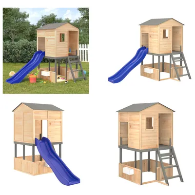 Produktbild von vidaXL Spielturm Massivholz Tanne - Spielturm - Spieltürme - Kletterturm - Klettertürme