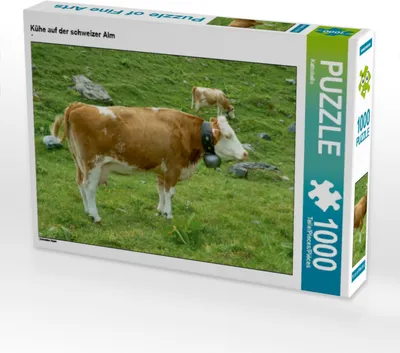Produktbild von Calvendo Kühe auf der schweizer Alm 1000 Teile Puzzle quer 640x480mm, CALVENDO; 7326041
