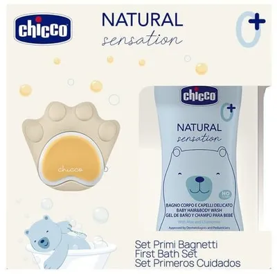 Immagine prodotto di Chicco Natural Sensation Set Detergente 200 ml + Spugna