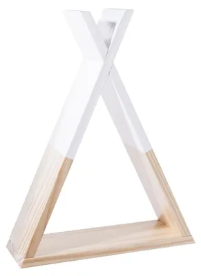 Produktbild von Dekoratives Regal für Wand TIPI  - Holz, rosa Farbe 30 x 10 x 39 cm