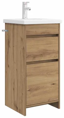Produktbild von vidaXL Badezimmerschrank mit Waschbecken Artisan-Eiche
