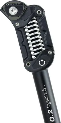 Imagen del producto de by.schulz G.2, tija de sillín de suspensión, compatible con diámetros de 34,9 mm, longitud de 450 mm, color , diseño paralelo con suspensión.