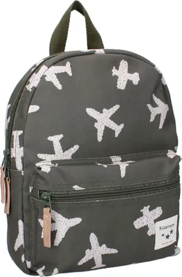 Produktbild von Kidzroom Kinderrucksack grün Flugzeug 5,7L - Adore More Kollektion