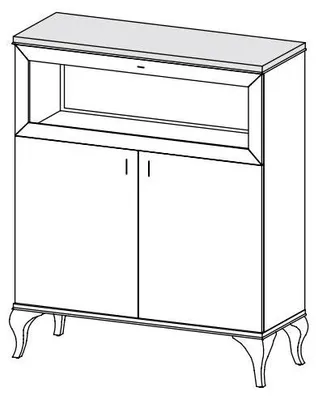 Produktbild von Klassische Bar Schrank Weinschrank Kommode Kommoden Anrichte Wohnzimmer Schränke