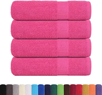 Immagine prodotto di Asciugamani da Doccia FROGN 4 pz Rosa 70x140 cm 360 g/m²