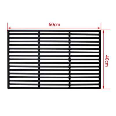Obrázok produktu pre Yakimz 60x40cm grilovací rošt Liatinový rošt Smaltované grilovacie rošty na grilovanie Grilovacia mriežka Stolový rošt z liatiny