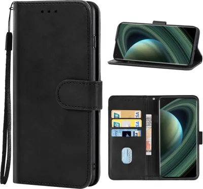 Produktbild von König Design Hülle kompatibel mit Xiaomi Mi 10 Ultra Kunstleder Handyhülle - Handy Case Schwarz