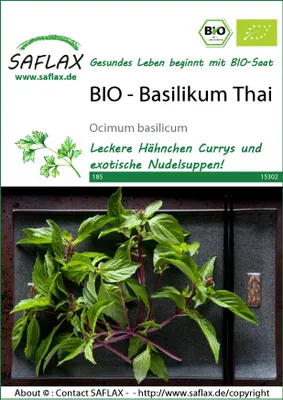 Artikelbild 1 von 'BIO Basilikum Thai' aus der Kategorie Basilikumsamen