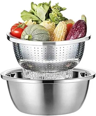 Immagine prodotto di Colino per pasta in acciaio inossidabile da 26 cm