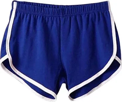Produktbild von Stylische Damen Sporthose, Short, Lauf Fitnesshosen, Blau - L
